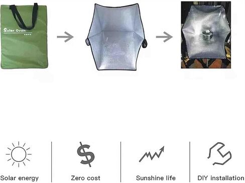 Solar Oven Bag for Outdoor Sun, Camping, Travel - Portable Cooking Emergency Tool in Kuwait