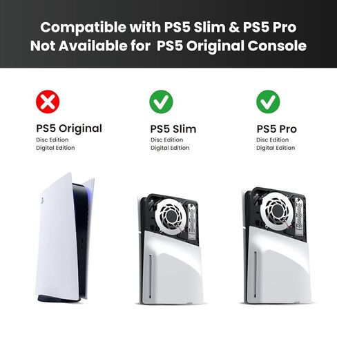 HIMARS PS5 Heatsink، M.2 NVME SSD Heatsink for PS5 Slim/PS5 Pro داخلي PCIe M.2 NVMe Gaming SSD، سبائك الألومنيوم المغنيسيوم مصممة مع تبديد كبير للحرارة [US-M22] in Kuwait