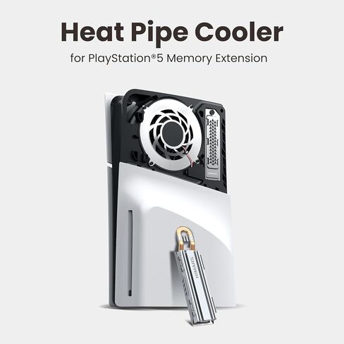 HIMARS PS5 Heatsink، M.2 NVME SSD Heatsink for PS5 Slim/PS5 Pro داخلي PCIe M.2 NVMe Gaming SSD، سبائك الألومنيوم المغنيسيوم مصممة مع تبديد كبير للحرارة [US-M22] in Kuwait
