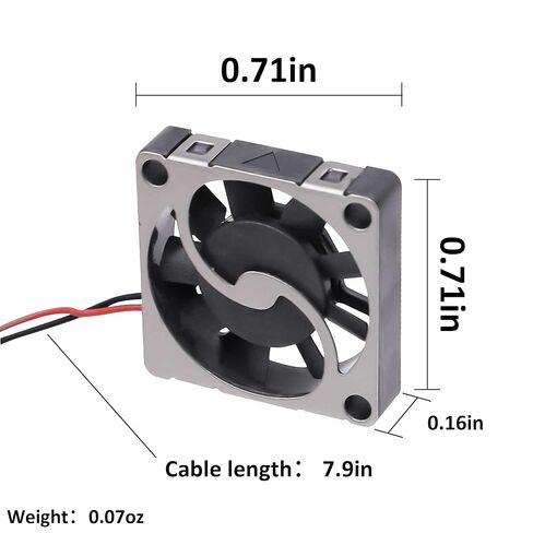 1804 مروحة منفاخ صغيرة، DC 3.3V-5V مروحة تبريد طرد مركزي رفيعة للغاية، منفاخ صغير 18 × 18 × 4 مم للإلكترونيات التي تصنعها بنفسك، طابعة ثلاثية الأبعاد، قابلة للارتداء ذكي، طائرة بدون طيار، جهاز عرض وتبريد الكمبيوتر بلوحة واحدة in Kuwait