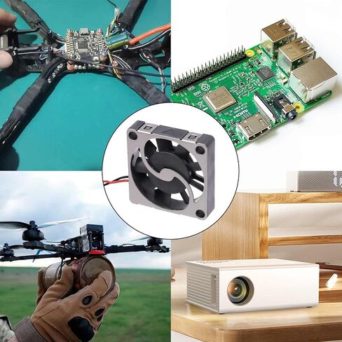 1804 مروحة منفاخ صغيرة، DC 3.3V-5V مروحة تبريد طرد مركزي رفيعة للغاية، منفاخ صغير 18 × 18 × 4 مم للإلكترونيات التي تصنعها بنفسك، طابعة ثلاثية الأبعاد، قابلة للارتداء ذكي، طائرة بدون طيار، جهاز عرض وتبريد الكمبيوتر بلوحة واحدة in Kuwait