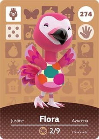 Flora - Nintendo Animal Crossing Happy Home Designer Amiibo Card - 274 in Kuwait