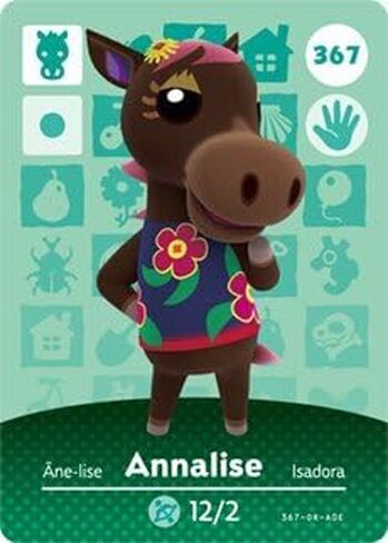 Annalise - Nintendo Animal Crossing Happy Home Designer Series 4 Amiibo Card - 367 in Kuwait
