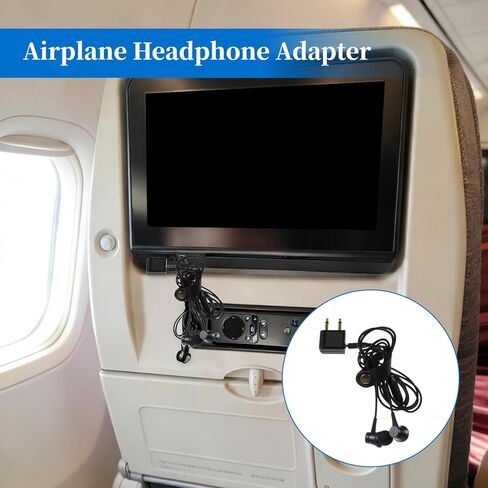4 Pcs Airplanes Flight Headphone Adapters Airplane Headphone Adapter Dual 3.5mm Male to 3.5mm Female Gold Plated Airplane Audio Adapter for Airline Entertainment Systems in Kuwait