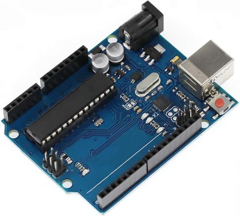لوحة UNO R3 (Giant, ATmega328P) - تعمل مع مجموعات Arduino UNO، وتتضمن كابل USB لمشاريع Arduino in Kuwait