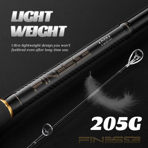 Finesse 10.9ft Carbon Fiber Surf Sea Bass Spinning Fishing Rod Ultra-Light High-Sensitivity Graphite Pole Saltwater Offshore Surf Fishing Rod with Corrosion-Resistant Guides in Kuwait