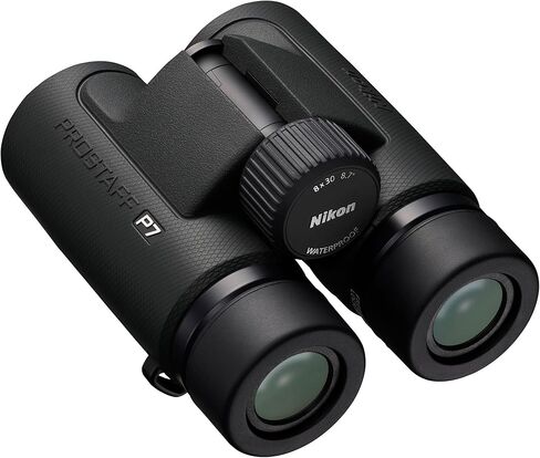 مناظير Nikon PROSTAFF P7 مقاس 8 × 30، مناظير مدمجة مقاومة للماء للسقف والضباب، حزمة بصريات مطلية بالعازل الكهربائي مع حزام أمان + طقم تنظيف + حزام عائم in Kuwait