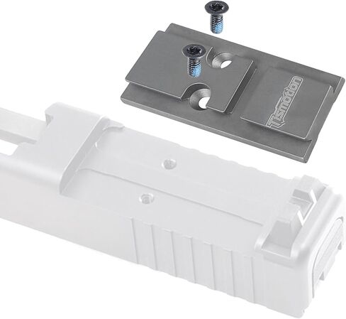 Adapter Plate for Glock 17 19 MOS Compatible with Aimpoint ACRO P-1/P-2/C-2, Ohhunt FB O4 (Titanium) in Kuwait
