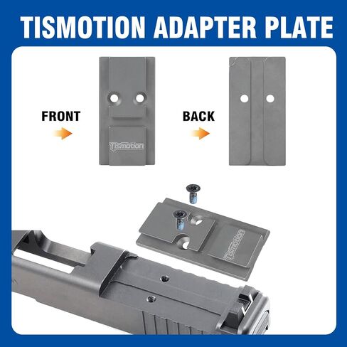 Adapter Plate for Glock 17 19 MOS Compatible with Aimpoint ACRO P-1/P-2/C-2, Ohhunt FB O4 (Titanium) in Kuwait