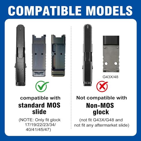 Adapter Plate for Glock 17 19 MOS Compatible with Aimpoint ACRO P-1/P-2/C-2, Ohhunt FB O4 (Titanium) in Kuwait