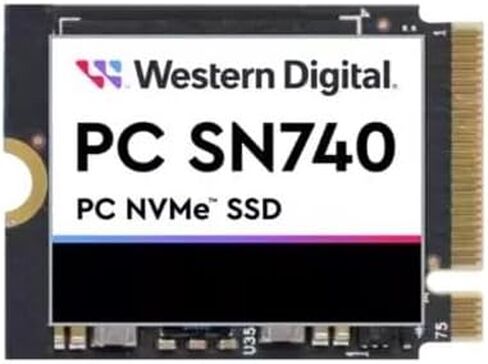 محرك الأقراص الصلبة ويسترن ديجيتال SDDPTQD-256G-1012 SN740 سعة 256 جيجابايت - M.2 2230 - NVMe - PCIe Gen 4 x4 (متجدد) in Kuwait