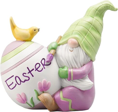 Newman House Studio Easter Decorations Family Bunny Figurines Spring-Decor - Resin Sitting Bunny Mom with Kids Tabletop Decorations for Home Farmhouse 3.5 * 1.5 * 4.5 inch in Kuwait