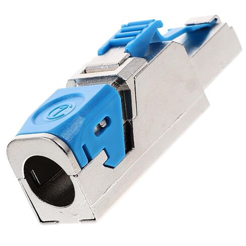 BESPORTBLE Shielded Rj45 Cat7 Pass Through Modular Plug Ethernet Cable Connector for Network Installation, Tool-Free Crimp Jack Compatible with Cat6a/7/8, High-Speed Data Transmission in Kuwait
