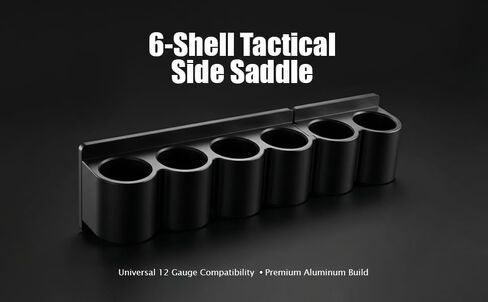 TRINITY 6-Round Aluminium 12 Gauge Shell حامل لستيفنز 320 - حامل ذخيرة مثبت على الجانب مع مشبك وحلقة تثبيت - مجموعة معدات الصيد in Kuwait