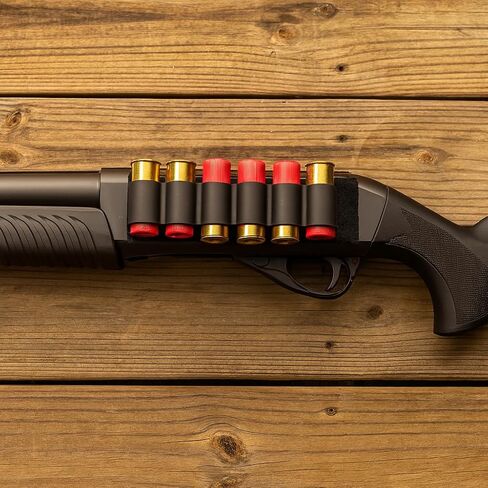 TRINITY 6-Round Aluminium 12 Gauge Shell حامل لستيفنز 320 - حامل ذخيرة مثبت على الجانب مع مشبك وحلقة تثبيت - مجموعة معدات الصيد in Kuwait