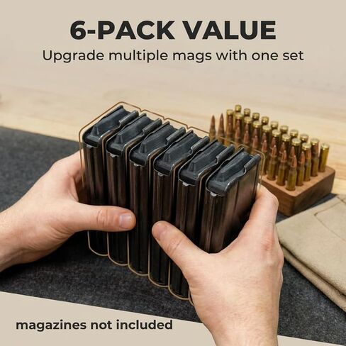 M1 Carbine Anti-Tilt Follower – Premium ABS Material for Reliable Performance – Enhance Feeding & Durability – Ideal Upgrade for Precision Applications – Black (6 Pack) in Kuwait
