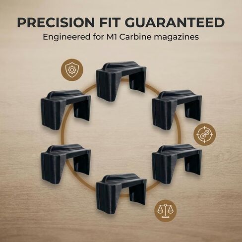 M1 Carbine Anti-Tilt Follower – Premium ABS Material for Reliable Performance – Enhance Feeding & Durability – Ideal Upgrade for Precision Applications – Black (6 Pack) in Kuwait