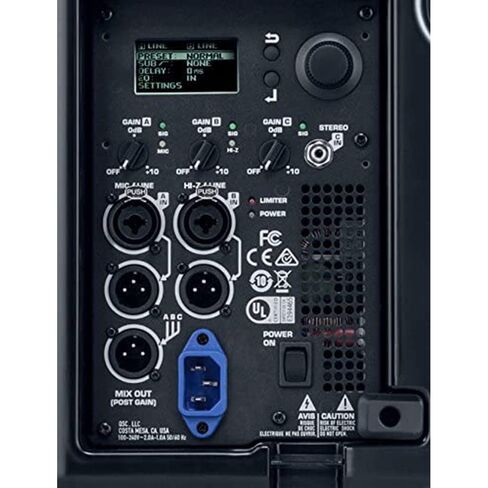 QSC K10.2 Active 10" Powered 2000 Watt PA Loudspeaker (Pair) Bundle with Auray SS-47S-PB Speaker Stand with Carrying Case and XLR-XLR Cable in Kuwait