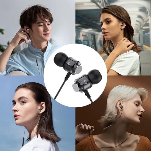 USB C Headphones for Samsung Galaxy S24 S23Ultra FE S22, USB C Earphones Wired with Mic Stereo Type C Headphones Magnetic in-Ear Type C Earbuds for Galaxy A55 A16 A35 ipad iPhone 16 15 in Kuwait
