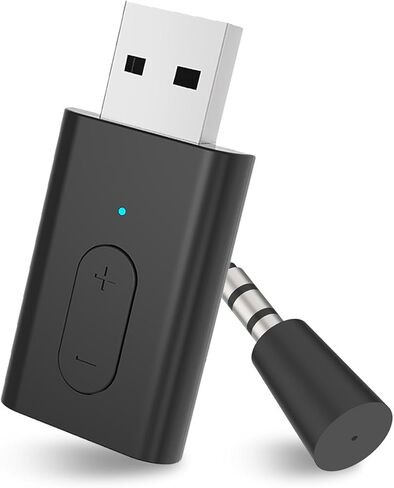 Bluetooth 5.3 Transmitter, APTX Adaptive APTX Low Latency Dual Device Connection,for PS5,PS4, Switch, PC, TV,Bluetooth Headphones (Plug Play) in Kuwait