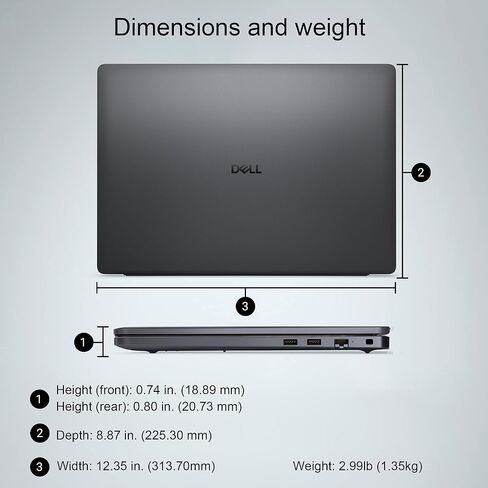 Dell Pro 14 (الجيل التالي Latitude 5450) كمبيوتر محمول للأعمال (14 بوصة FHD+ شاشة لمس، Intel 10-Core 5 120U، 16GB DDR5، 512GB SSD) كاميرا ويب IR 1080p، إضاءة خلفية، Thunderbolt 4، Wi-Fi 6E، Win 11 Pro (متجدد) in Kuwait