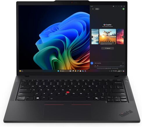 كمبيوتر محمول Lenovo ThinkPad T14 Gen 6 مزود بمعالج Intel Core Ultra 7 268V vPro، وCopilot+، وشاشة تعمل باللمس WUXGA 400nits مقاس 14 بوصة، وذاكرة وصول عشوائي LPDDR5X-8533MT سعة 32 جيجابايت، ومحرك أقراص SSD سعة 1 تيرابايت، وكاميرا RGB + IR بدقة 5 ميجابكسل، in Kuwait