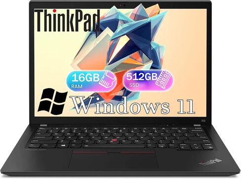 كمبيوتر محمول Lenovo ThinkPad X13 FHD بشاشة 1920x1080، Intel Core i7-10510U، ذاكرة الوصول العشوائي 16 جيجا DDR4، 512 جيجا SSD، HDMI، لوحة مفاتيح بإضاءة خلفية، كمبيوتر محمول ThinkPad، Windows 11 Pro (متجدد) in Kuwait
