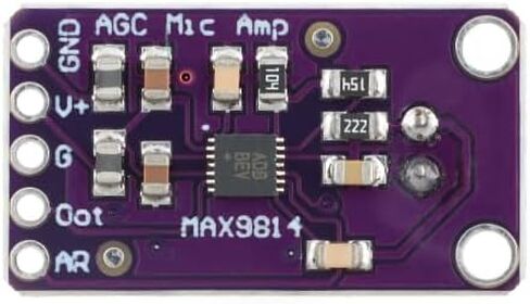 5 قطعة MAX9814 ميكروفون AGC مكبر للصوت وحدة ميكروفون ميكروفون الصوت لاردوينو وراسبيري بي in Kuwait
