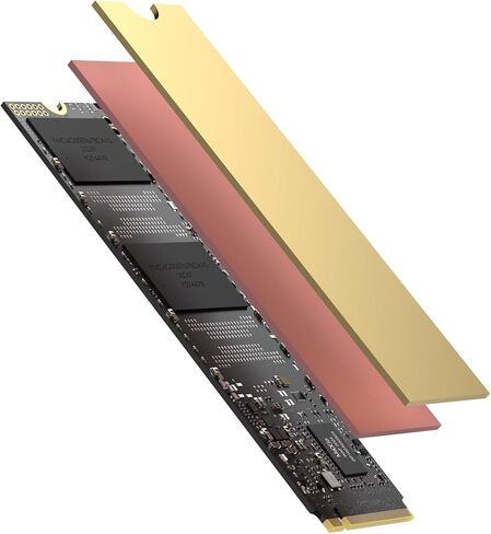 مبدد حرارة M.2 NVMe/SATA SSD مع سيليكون موصل حراري نانو ووسادات نحاسية 12 عبوة - سمك 0.5/1.0 مم، لـ 2280 M.2 SSD كمبيوتر محمول/سطح المكتب/PS5، تبريد فعال 10-20 درجة مئوية in Kuwait