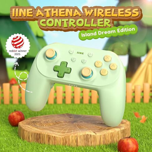 وحدة تحكم لاسلكية IINE Athena للتبديل 2، وحدة تحكم لاسلكية بنمط احترافي مع مشغلات تأثير القاعة، التحكم في الحركة، توربو والاهتزاز، لوحة ألعاب عن بعد للألعاب متعددة المنصات in Kuwait