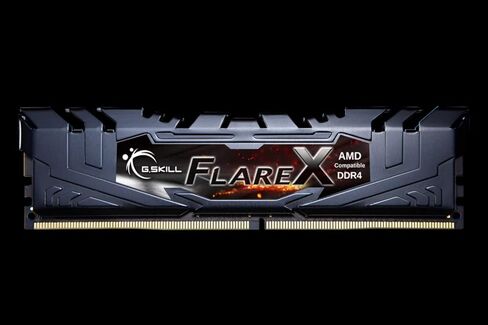 ذاكرة الوصول العشوائي G.SKILL FlareX Series DDR4 RAM (XMP) 16 جيجابايت (2x8 جيجابايت) 3200MT/s CL16-18-18-38 1.35V Intel AMD ذاكرة الكمبيوتر المكتبي U-DIMM - أسود (F4-3200C16D-16GFX) in Kuwait
