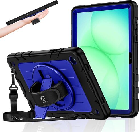 Case for Galaxy Tab A11 Plus 11 Inch 2025 and Galaxy Tab A9 Plus 11 Inch 2023, Heavy Duty Shockproof Rugged Protective Case with 360 Rotating Stand Kickstand, Hand Strap and Shoulder Strap in Kuwait