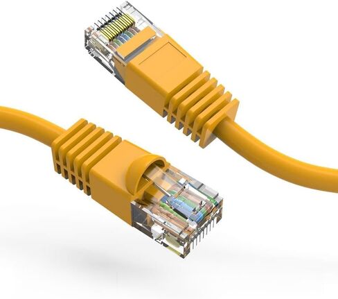 9Ft Cat6 UTP Ethernet Network Booted Cable Yellow, 1 Pack in Kuwait