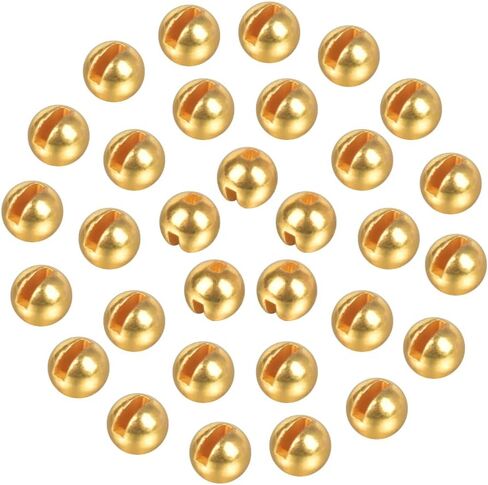 100pcs Tungsten Slotted Beads for Fly Tying, Sink Deeper and Faster 12 Colors/13 Sizes Slotted Tungsten Beads Fly Tying Beads Head Fly Tying Materials in Saudi Arabia