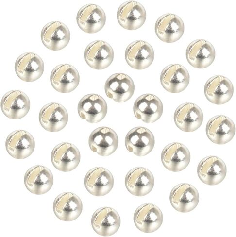 100pcs Tungsten Slotted Beads for Fly Tying, Sink Deeper and Faster 12 Colors/13 Sizes Slotted Tungsten Beads Fly Tying Beads Head Fly Tying Materials in Saudi Arabia