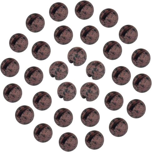 100pcs Tungsten Slotted Beads for Fly Tying, Sink Deeper and Faster 12 Colors/13 Sizes Slotted Tungsten Beads Fly Tying Beads Head Fly Tying Materials in Saudi Arabia