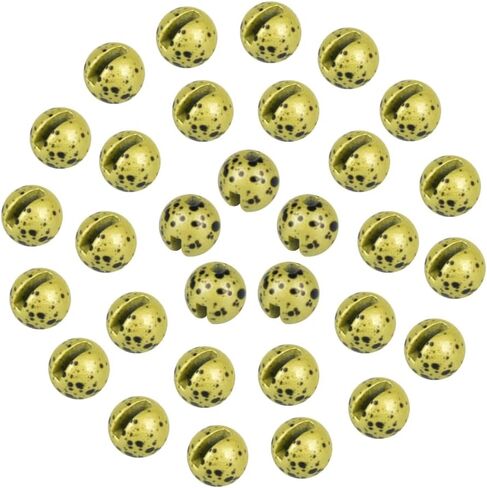 100pcs Tungsten Slotted Beads for Fly Tying, Sink Deeper and Faster 12 Colors/13 Sizes Slotted Tungsten Beads Fly Tying Beads Head Fly Tying Materials in Saudi Arabia