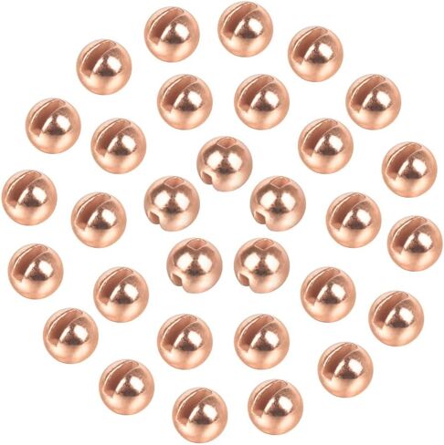 100pcs Tungsten Slotted Beads for Fly Tying, Sink Deeper and Faster 12 Colors/13 Sizes Slotted Tungsten Beads Fly Tying Beads Head Fly Tying Materials in Saudi Arabia