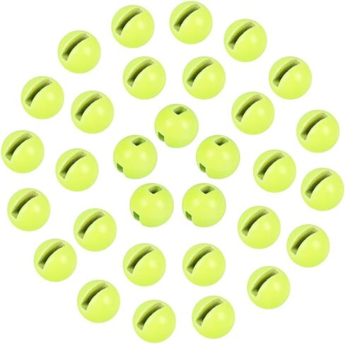 100pcs Tungsten Slotted Beads for Fly Tying, Sink Deeper and Faster 12 Colors/13 Sizes Slotted Tungsten Beads Fly Tying Beads Head Fly Tying Materials in Saudi Arabia