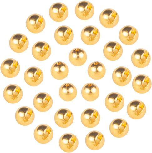 100pcs Tungsten Slotted Beads for Fly Tying, Sink Deeper and Faster 12 Colors/13 Sizes Slotted Tungsten Beads Fly Tying Beads Head Fly Tying Materials in Saudi Arabia