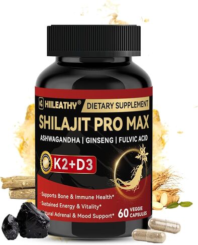 Shilajit للرجال النساء ، Shilajit مع فيتامين D3 K2 ، Shilajits للرجال ث/حمض الفولفيك جذر الجينسنغ Ashwagandha ، Shilajits للحصول على دعم مناعي القدرة على القدرة على التحمل ، غير المعدلة وراثيا مصنوعة في الولايات المتحدة 60 كبسولات in Saudi Arabia