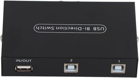 صندوق تبديل مشاركة USB من SUNGOOYUE لطابعة الكمبيوتر والماسح الضوئي 2 4 منافذ تبديل مريح وسهل الاستخدام (دليل بمنفذين) in Kuwait