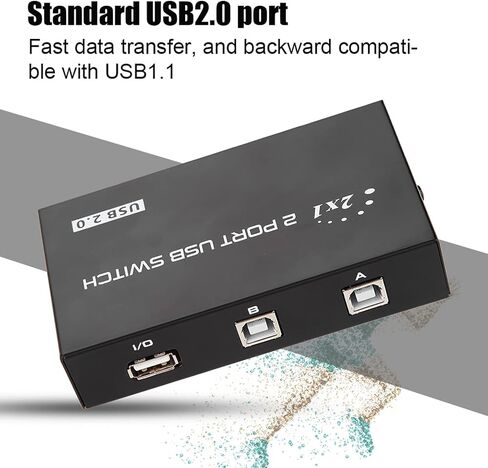 صندوق تبديل مشاركة USB من SUNGOOYUE لطابعة الكمبيوتر والماسح الضوئي 2 4 منافذ تبديل مريح وسهل الاستخدام (دليل بمنفذين) in Kuwait