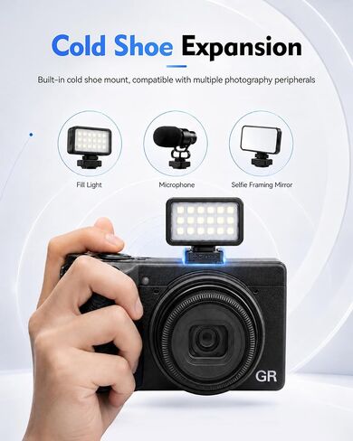 مقبض إبهام معدني لكاميرا Ricoh GR IV / GR4 / GR IV HDF، مسند إبهام الحذاء الساخن، قبضة مريحة من الألومنيوم، تصوير آمن بيد واحدة وحماية الحذاء الساخن in Kuwait