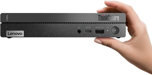 كمبيوتر مكتبي Lenovo ThinkCentre Business Mini PC - ذاكرة وصول عشوائي 64 جيجابايت - تخزين 4 تيرابايت - معالج Intel 6-Cores يصل إلى 4.40 جيجا هرتز | 4 تيرابايت SSD، لوحة مفاتيح وماوس سلكية، 2 منفذ عرض، موفر لمساحة المكتب in Kuwait