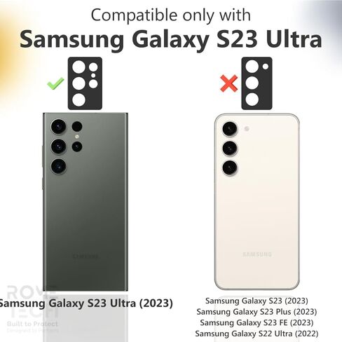 Designed for Samsung Galaxy S23 Ultra (2022) Case with Belt Clip Compatible with Magsafe Chargers - Dual Layer Shockproof Phone Case for Galaxy S23 Ultra - Black in Kuwait