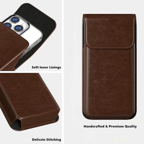 حافظة إغلاق مغناطيسية لهاتف Samsung Galaxy S26 Plus، S25 Plus، S24 Plus، S23 Plus، S23 FE، S22 Plus، S22 FE، S21 Plus، S21 FE، S20 FE - حقيبة حزام جلدي (تناسب الحافظة النحيفة/العادية) in Kuwait