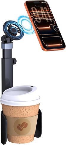 Vitog 2-in-1 MagSafe Car Mount, 2026 Hands Free Phone Holders for Your Car, Strong Magnetic Cup Holder Phone Holder for iPhone 17-12 Pro Max, Samsung & More Smartphones, Universal for Truck/SUV/Tesla in Kuwait
