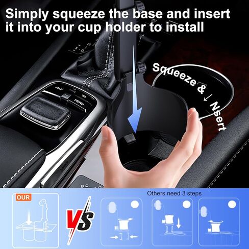 Vitog 2-in-1 MagSafe Car Mount, 2026 Hands Free Phone Holders for Your Car, Strong Magnetic Cup Holder Phone Holder for iPhone 17-12 Pro Max, Samsung & More Smartphones, Universal for Truck/SUV/Tesla in Kuwait
