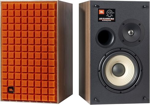 مكبرات صوت JBL L52 Classic بحجم 5.25 بوصة على رف الكتب في اتجاهين (زوج) - برتقالي in Kuwait